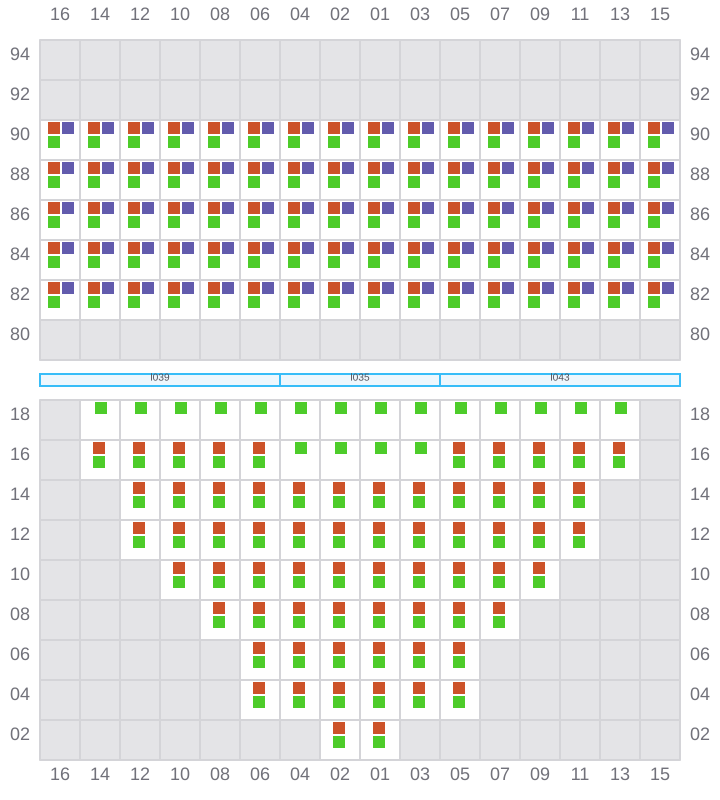 Bay 013 view and slots of GSL VIOLETTA