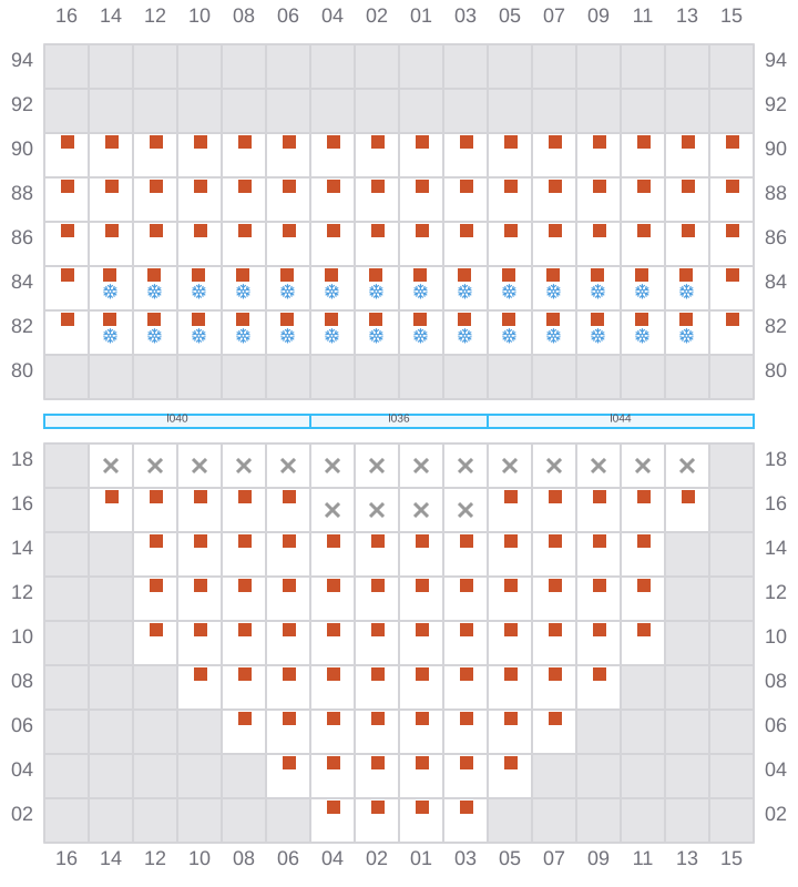 Bay 015 view and slots of GSL VIOLETTA