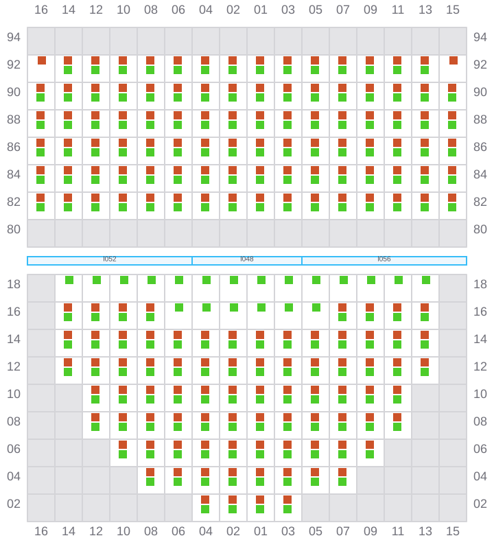 Bay 017 view and slots of GSL VIOLETTA