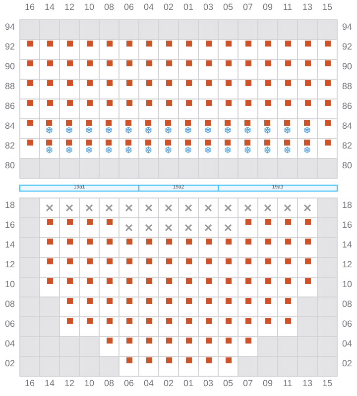 Bay 019 view and slots of GSL VIOLETTA