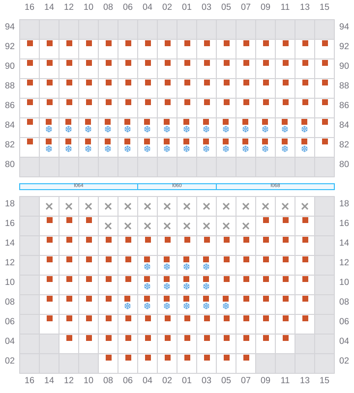 Bay 023 view and slots of GSL VIOLETTA