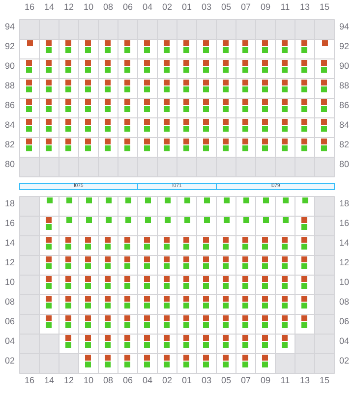 Bay 025 view and slots of GSL VIOLETTA