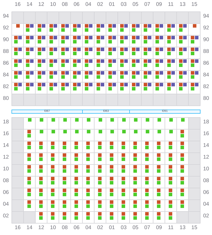 Bay 029 view and slots of GSL VIOLETTA
