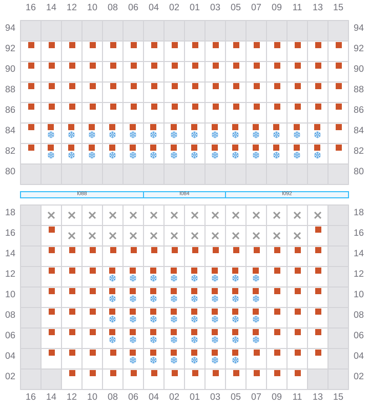 Bay 031 view and slots of GSL VIOLETTA