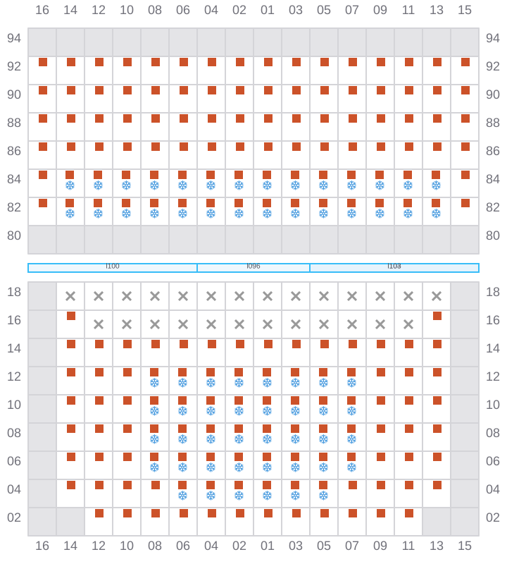 Bay 035 view and slots of GSL VIOLETTA