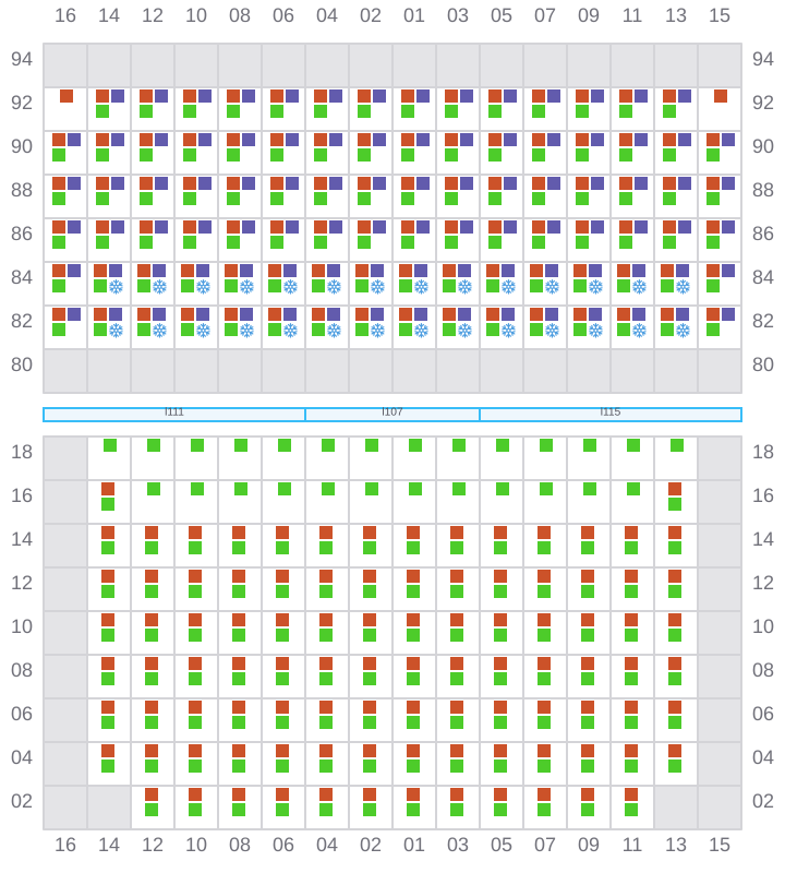 Bay 037 view and slots of GSL VIOLETTA