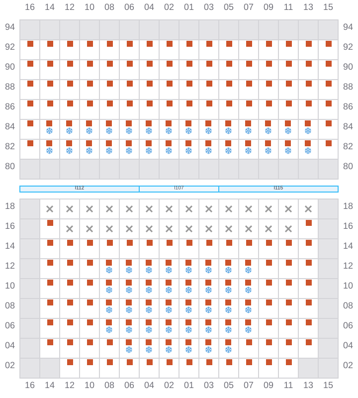 Bay 039 view and slots of GSL VIOLETTA