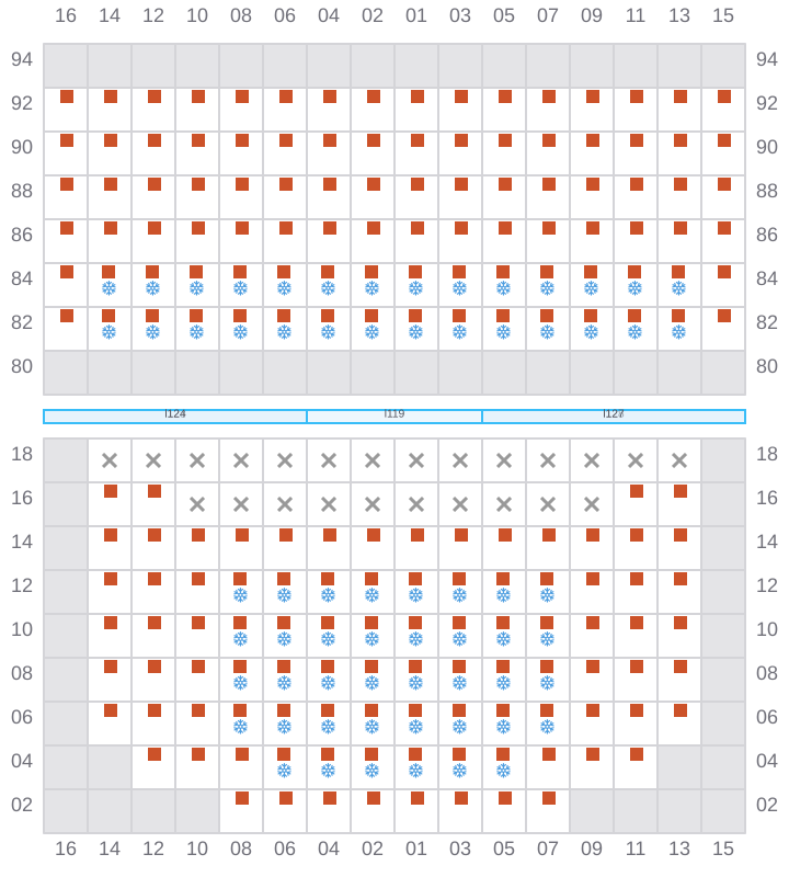 Bay 043 view and slots of GSL VIOLETTA