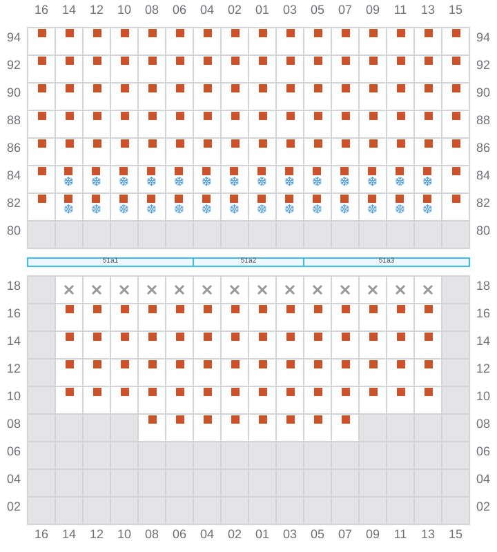 Bay 051 view and slots of GSL VIOLETTA