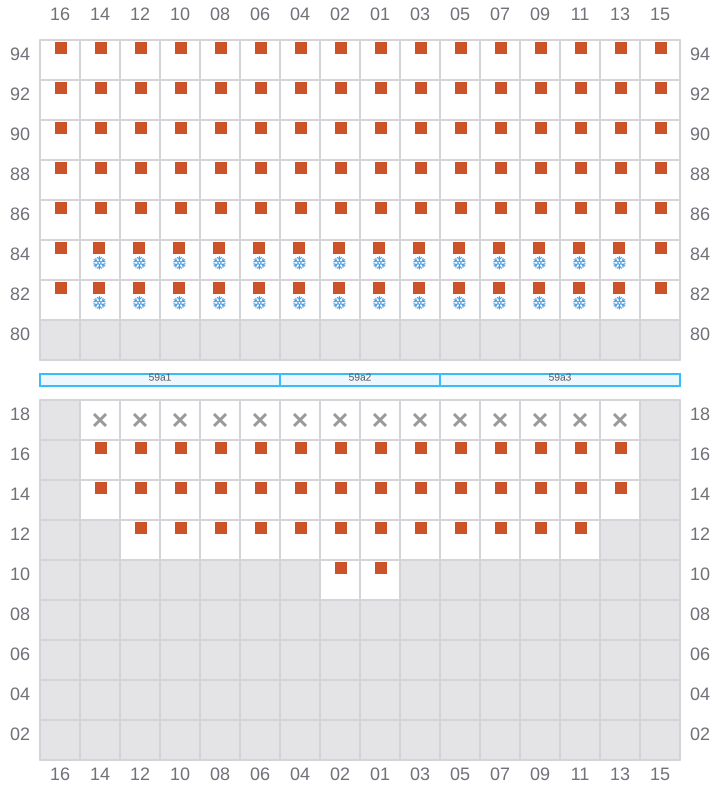 Bay 059 view and slots of GSL VIOLETTA