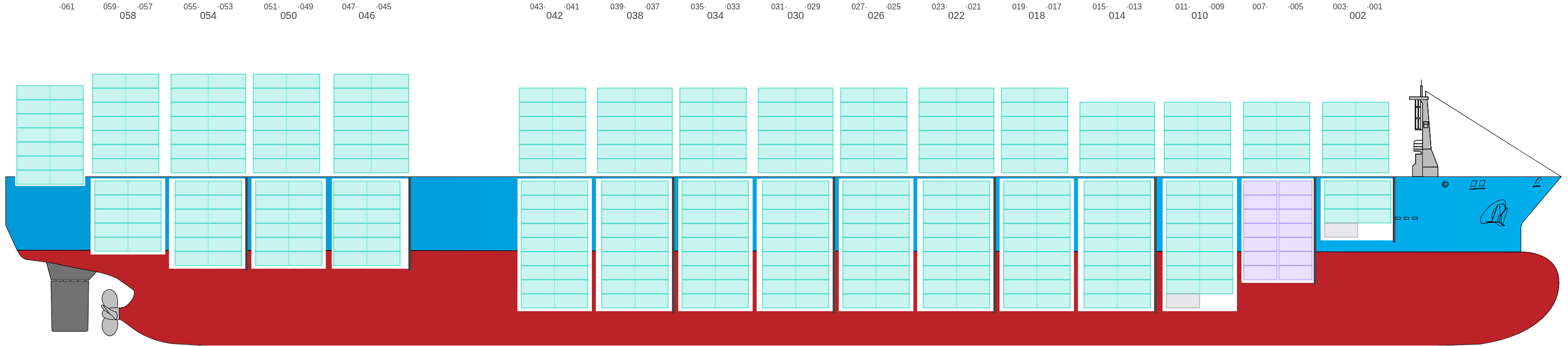 Side view of GSL VIOLETTA
