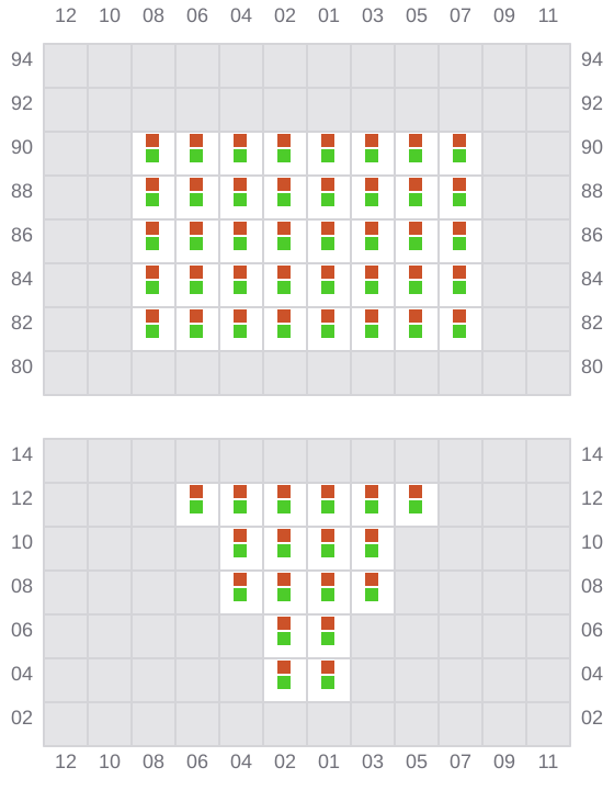Bay 005 view and slots of AS CAROLINA