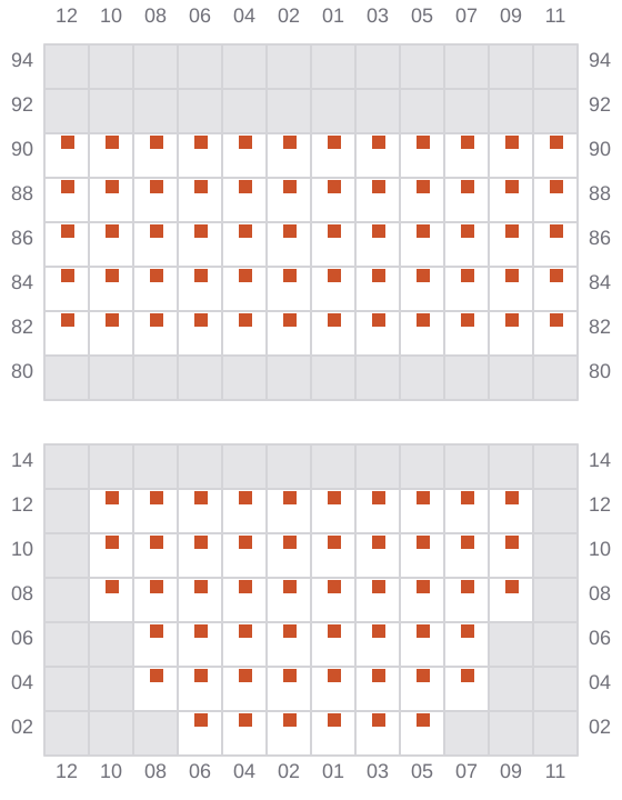 Bay 015 view and slots of AS CAROLINA