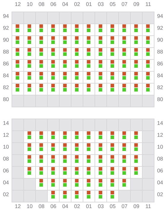 Bay 017 view and slots of AS CAROLINA