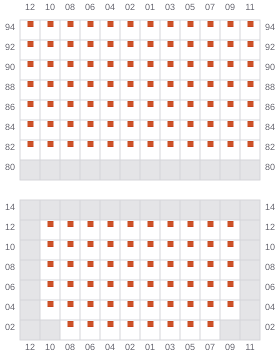 Bay 035 view and slots of AS CAROLINA