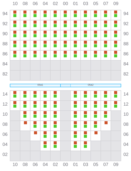 Bay 007 view and slots of JT GLORY