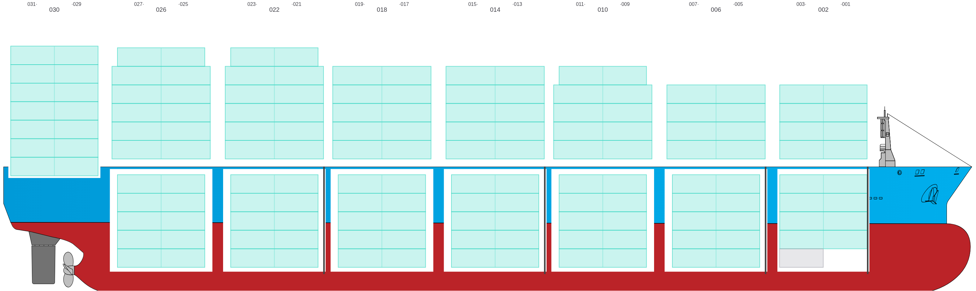 Side view of AS FABRIZIA