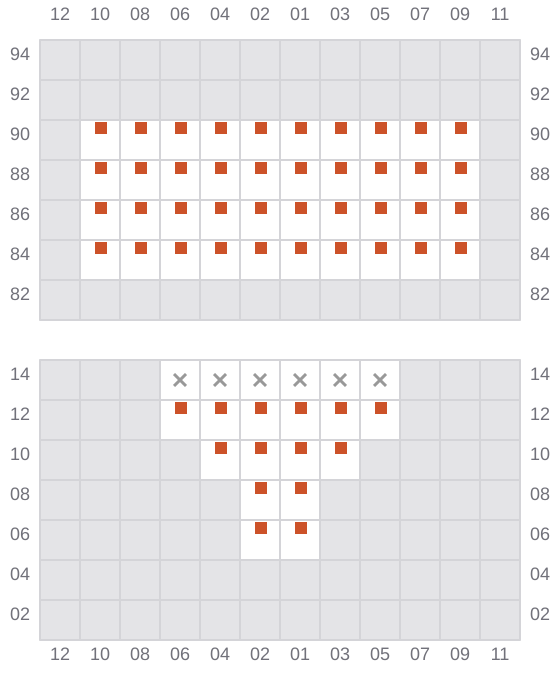 Bay 003 view and slots of CF ATHENA