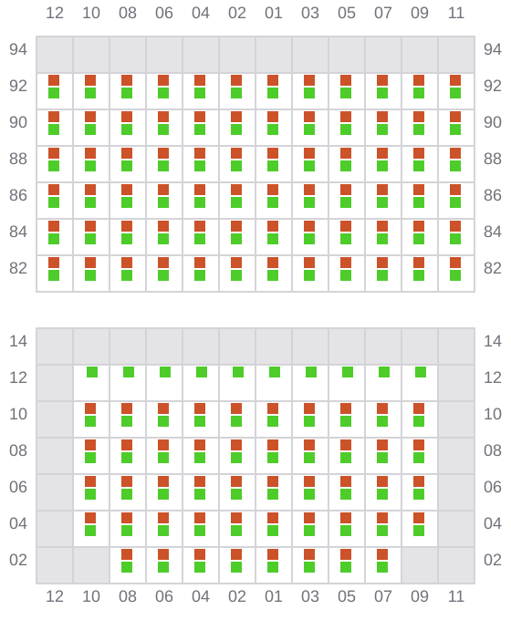 Bay 037 view and slots of CF ATHENA