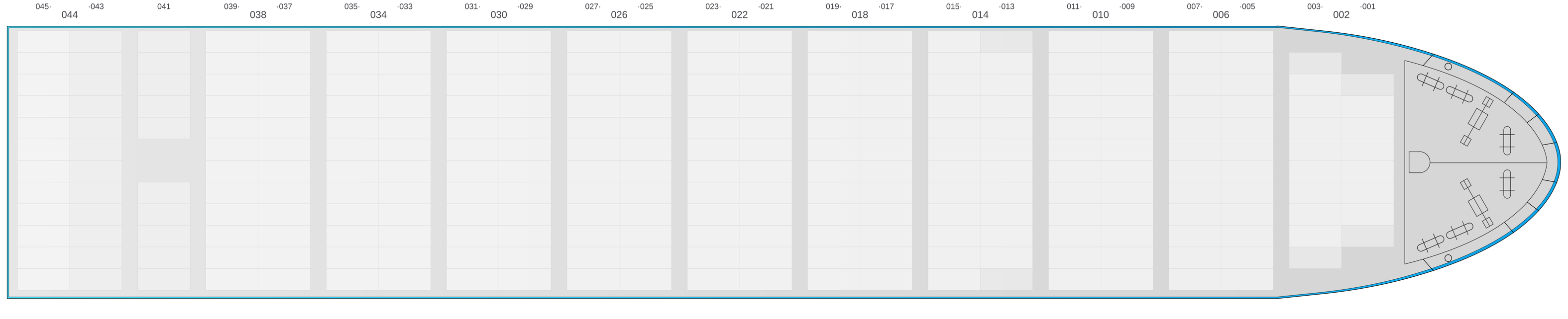 Deck view of CF ATHENA