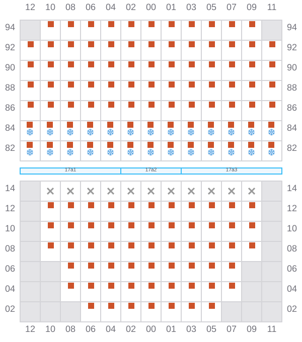 Bay 019 view and slots of DEBUSSY