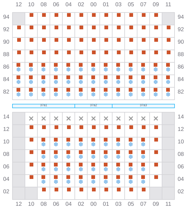 Bay 039 view and slots of DEBUSSY