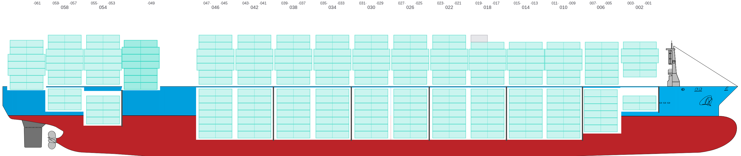 Side view of DEBUSSY