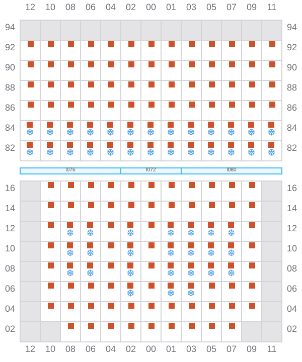 Bay 027 view and slots of LADY JANE