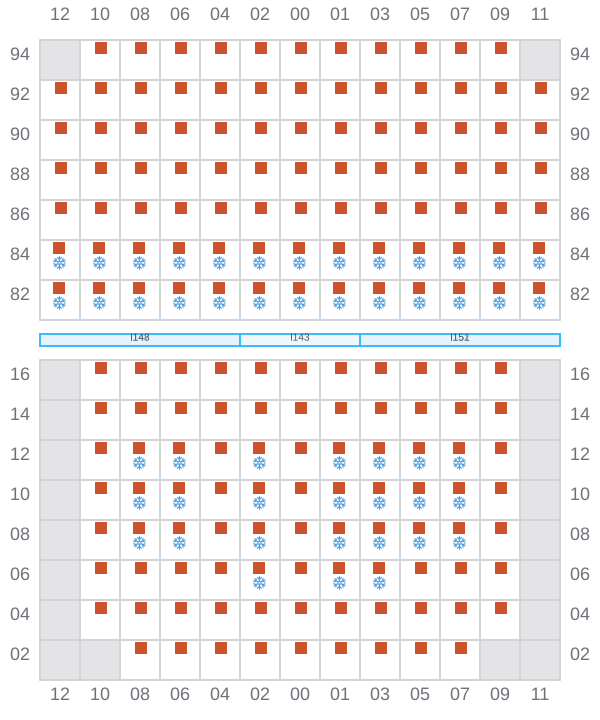 Bay 051 view and slots of LADY JANE