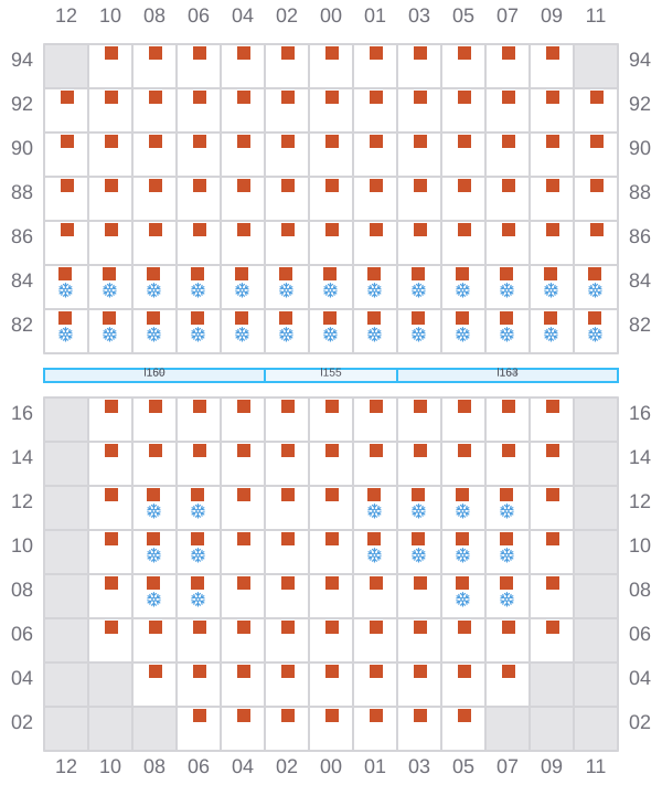Bay 055 view and slots of LADY JANE