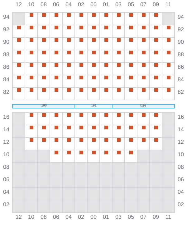 Bay 067 view and slots of LADY JANE