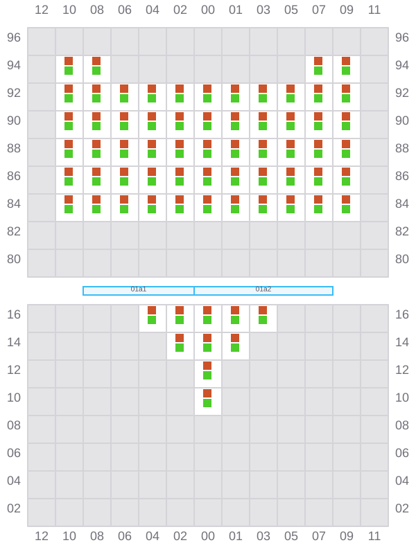 Bay 001 view and slots of DYROS