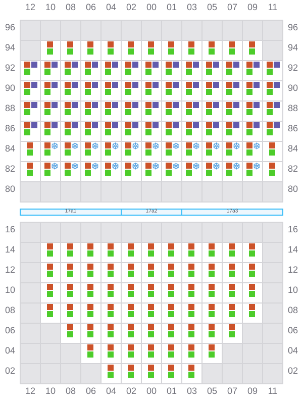 Bay 017 view and slots of DYROS