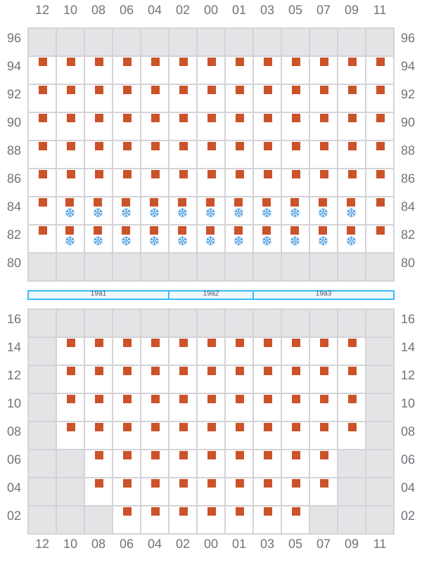 Bay 019 view and slots of DYROS