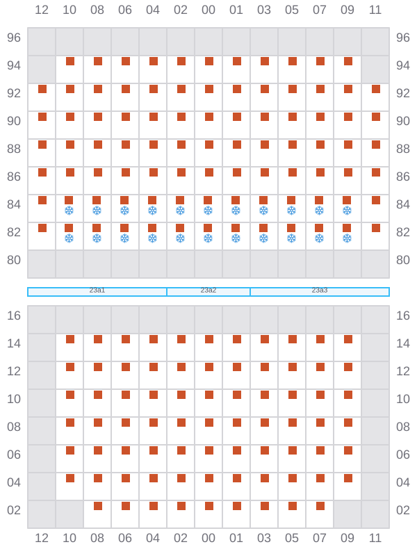 Bay 023 view and slots of DYROS