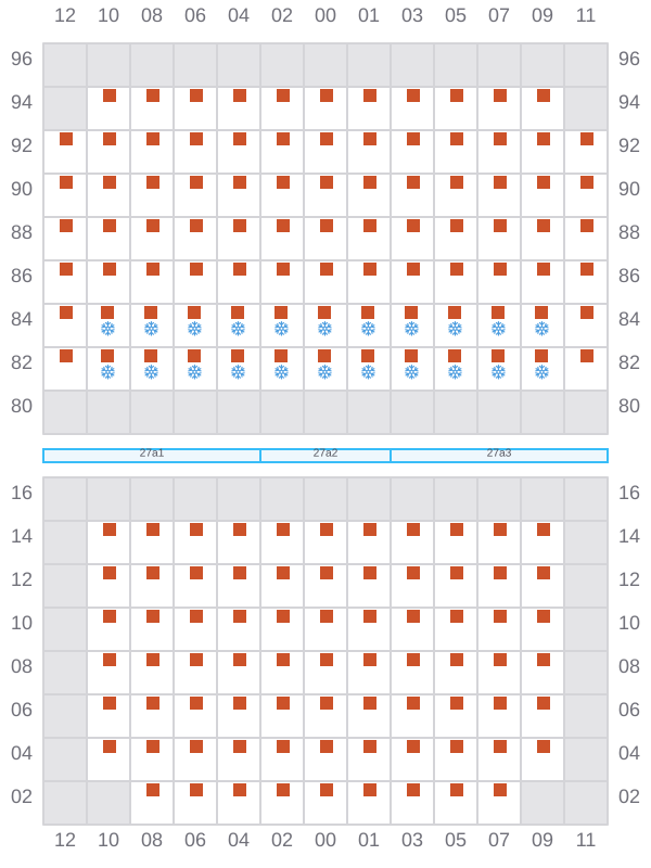 Bay 027 view and slots of DYROS