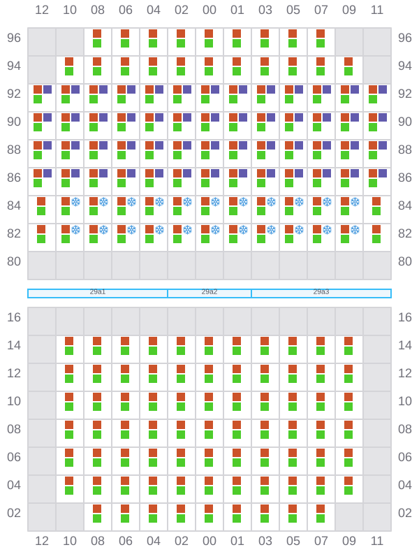 Bay 029 view and slots of DYROS