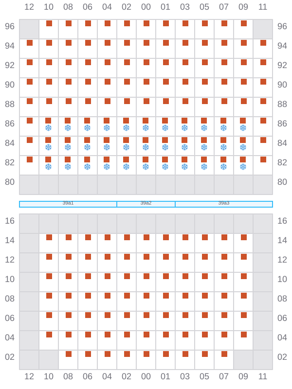 Bay 039 view and slots of DYROS