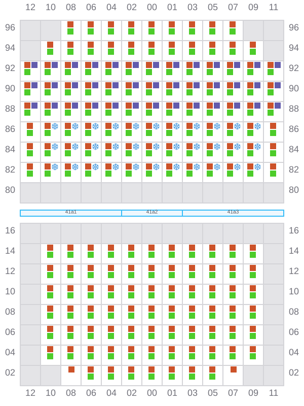 Bay 041 view and slots of DYROS