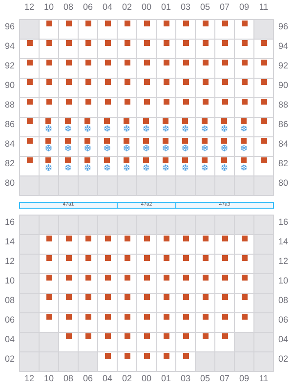 Bay 047 view and slots of DYROS