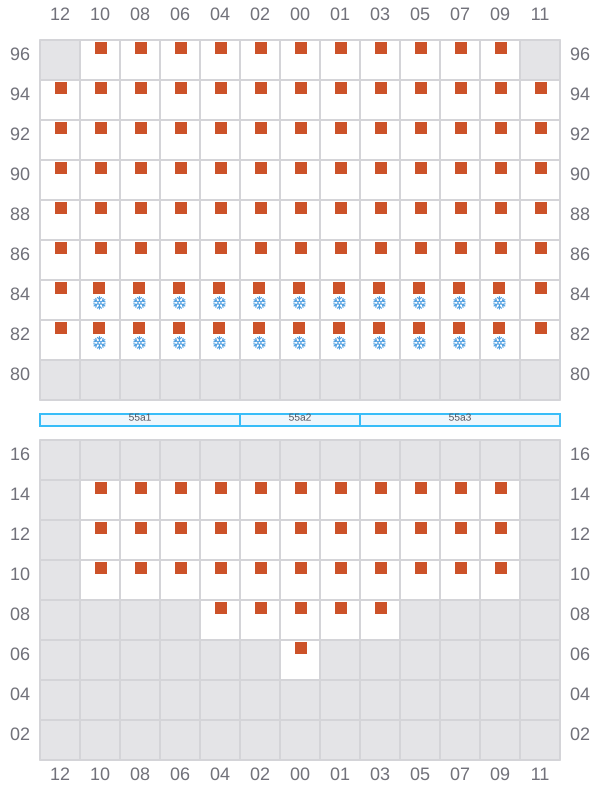 Bay 055 view and slots of DYROS