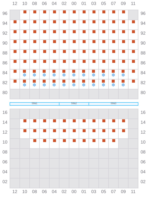 Bay 059 view and slots of DYROS