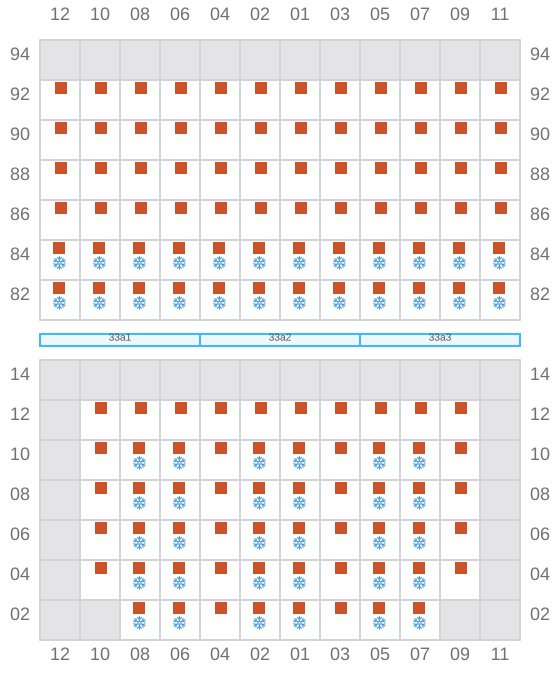 Bay 035 view and slots of CMA CGM IGUACU