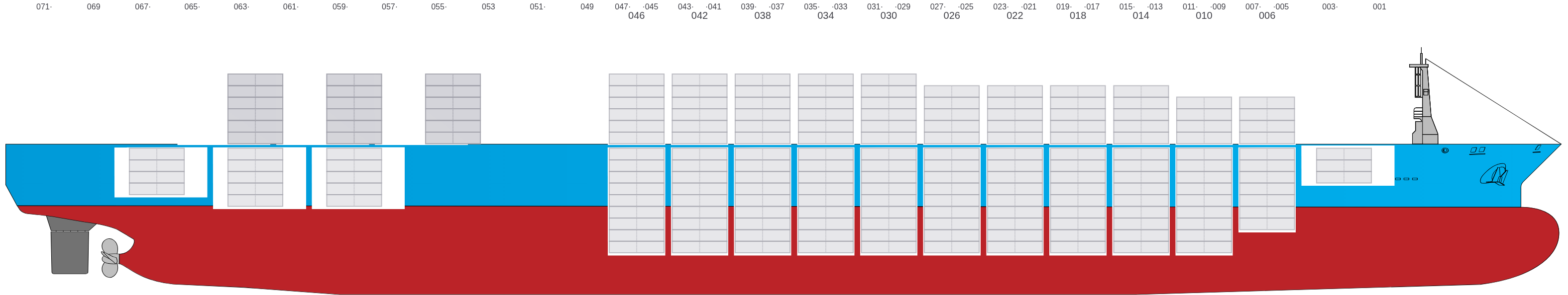 Side view of EVER EXCEL