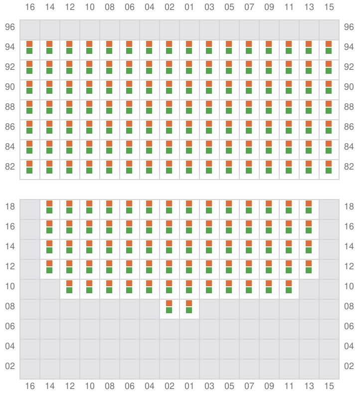 Bay 061 view and slots of YM MANDATE