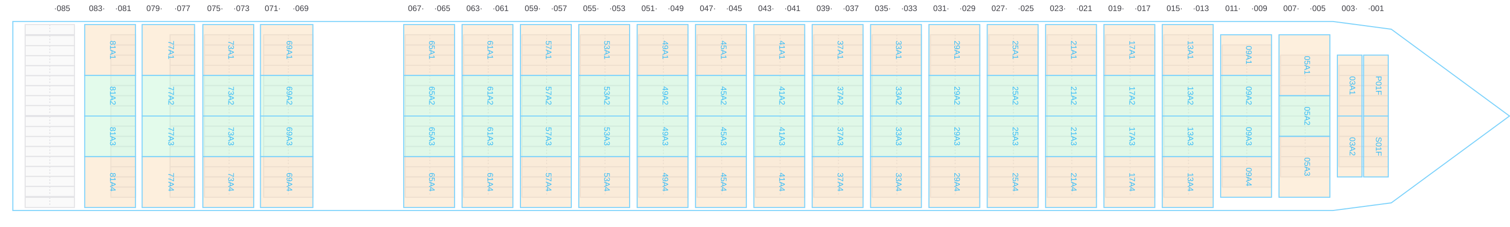 Deck view of CMA CGM AQUILA