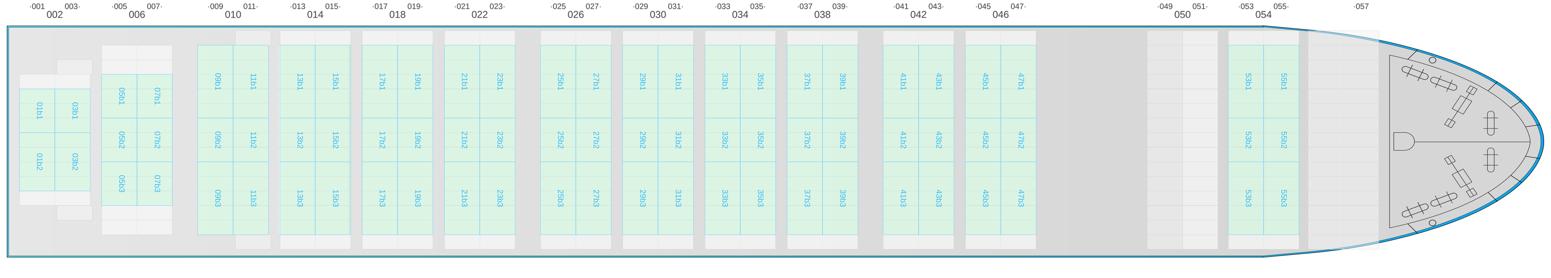 Deck view of ARICA EXPRESS
