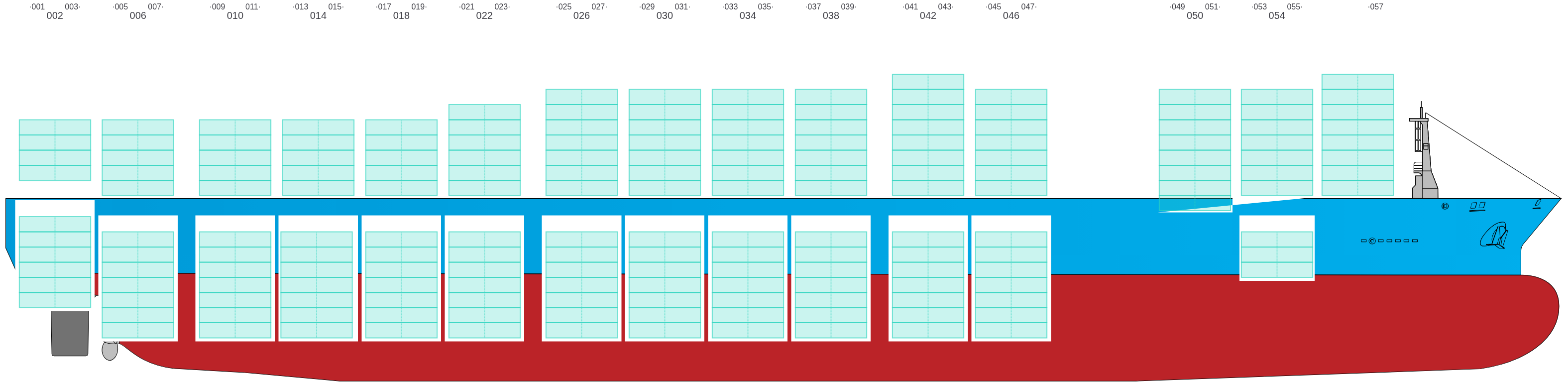 Side view of ARICA EXPRESS