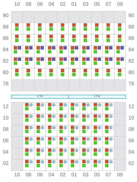 Bay 017 view and slots of EVI