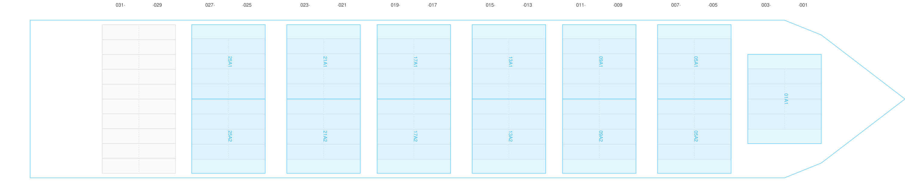 Deck view of TRADER